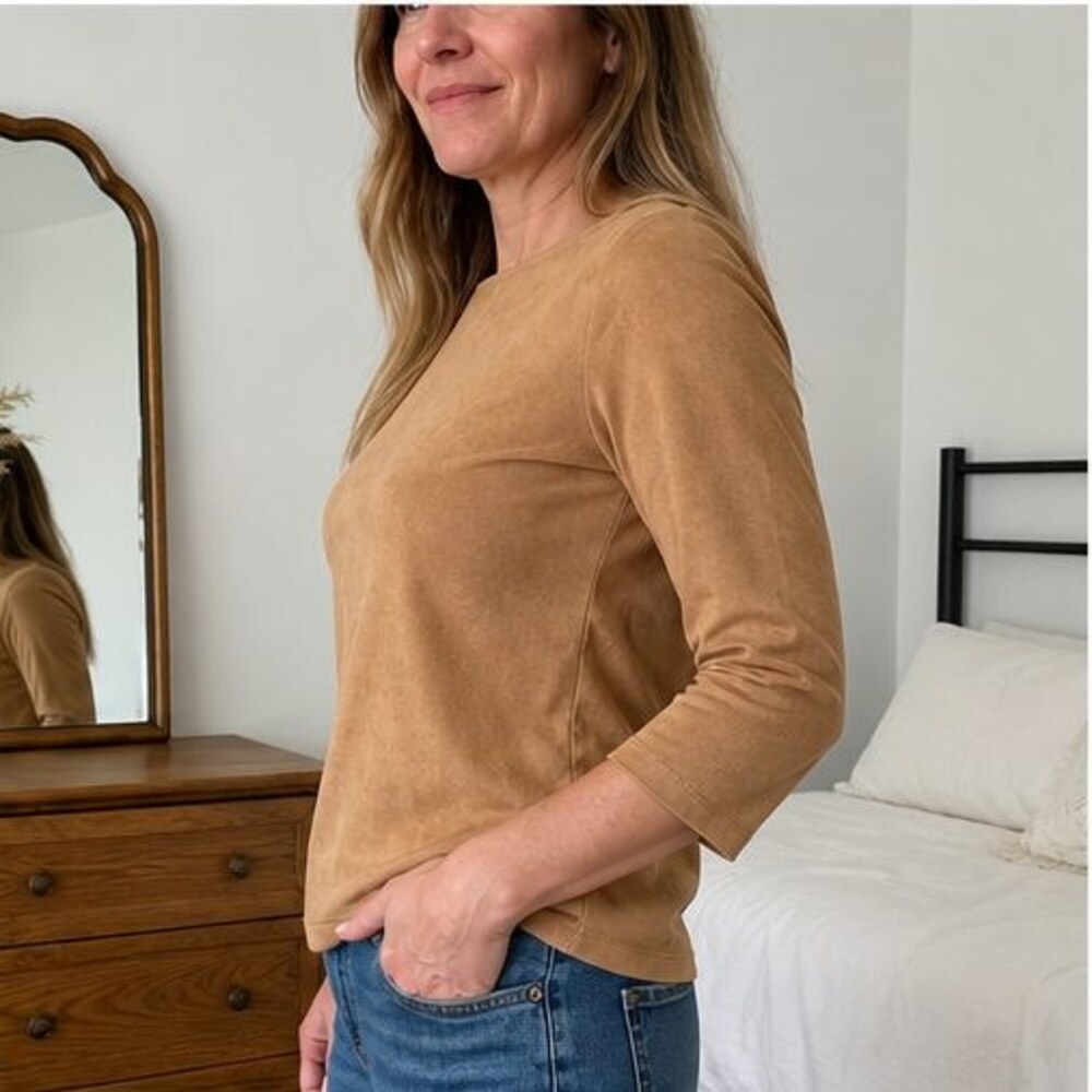 Rust Smocked Top - Picture 3 of 6